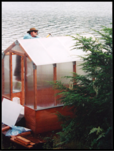 Ed Working on Greenhouse